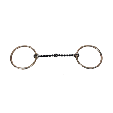 Snaffle brzda Twisted Wire Ring