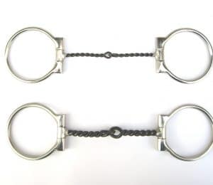 Snaffle brzda Twisted Wire D